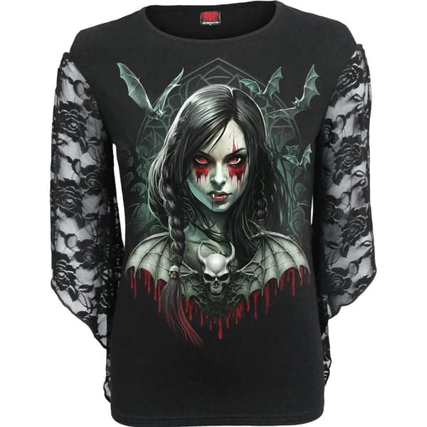 Spiral Direct Womens/Ladies Hallow´s Eve Long-Sleeved T-Shirt Black XL
