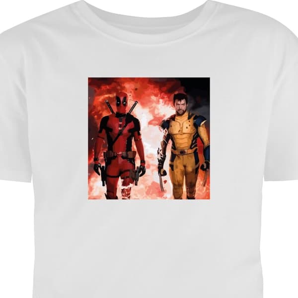T-shirt för Barn | Klassisk Barn-T-shirt Wolverine Deadpool
