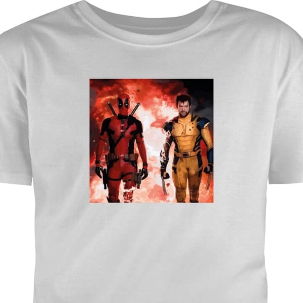 T-shirt för Barn | Klassisk Barn-T-shirt Wolverine Deadpool