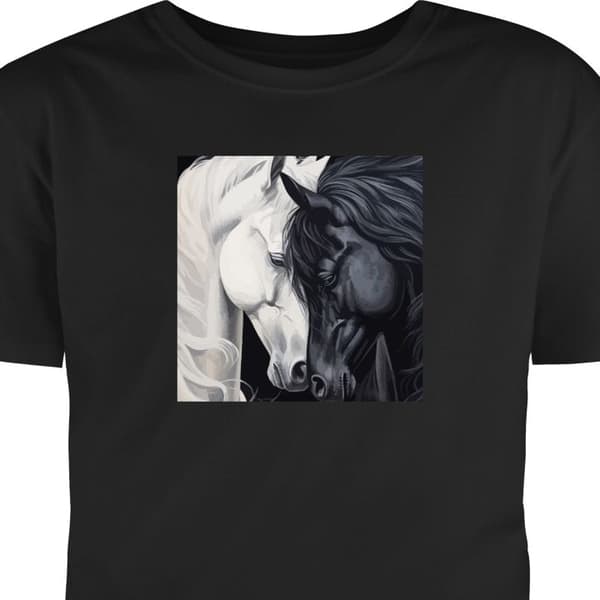 T-shirt för Barn | Klassisk Barn-T-shirt Hästen i kärlek
