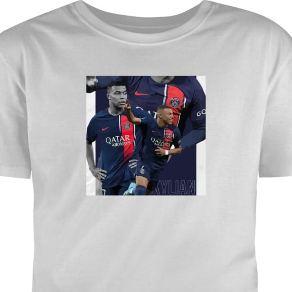 T-shirt för Barn | Klassisk Barn-T-shirt Kylian Mbappé