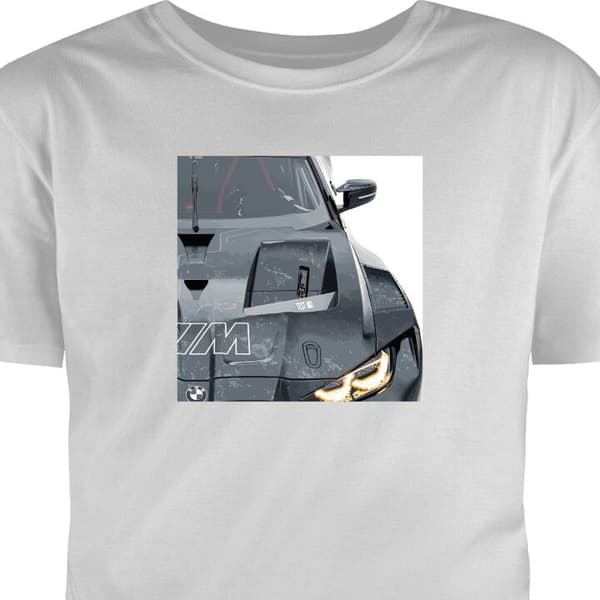 T-shirt för Barn | Klassisk Barn-T-shirt BMW Grå 9-11 År
