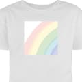 Miniatyrbillede 1 af 11: T-shirt til Børn | Klassisk Børne T-shirt Regnbue Hvid 12-13 År