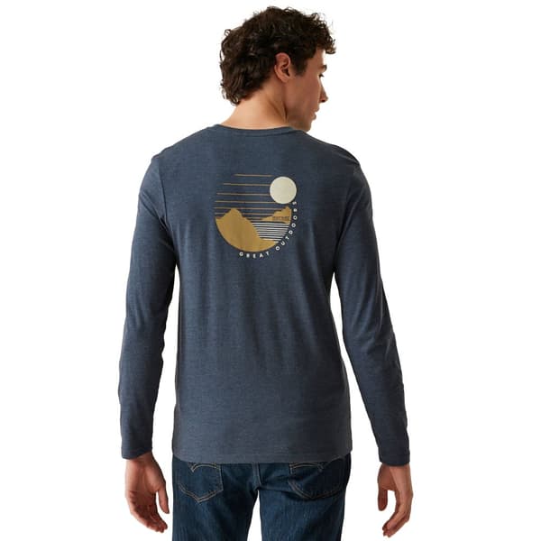 Regatta Mens Maylow Scenery Marl Long-Sleeved T-Shirt
