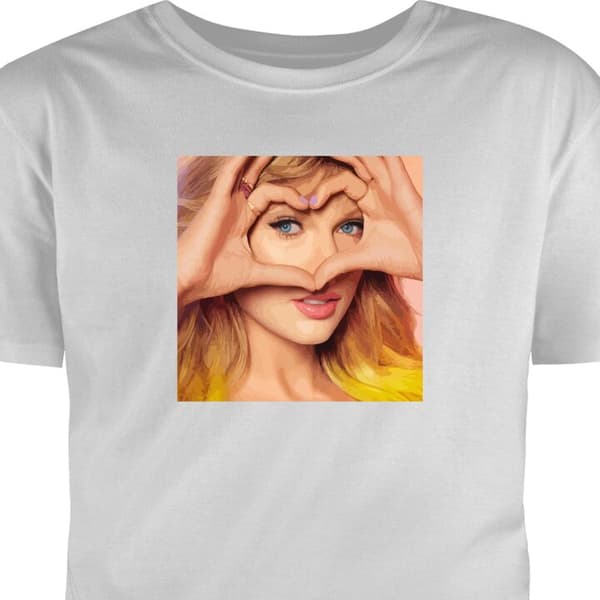 Voksen T-shirt | Behagelig T-shirt til Voksne Taylor Swift Grå Small