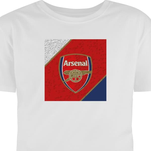 Vuxen-T-shirt | Bekväm T-shirt för Vuxna Arsenal Vit Medium
