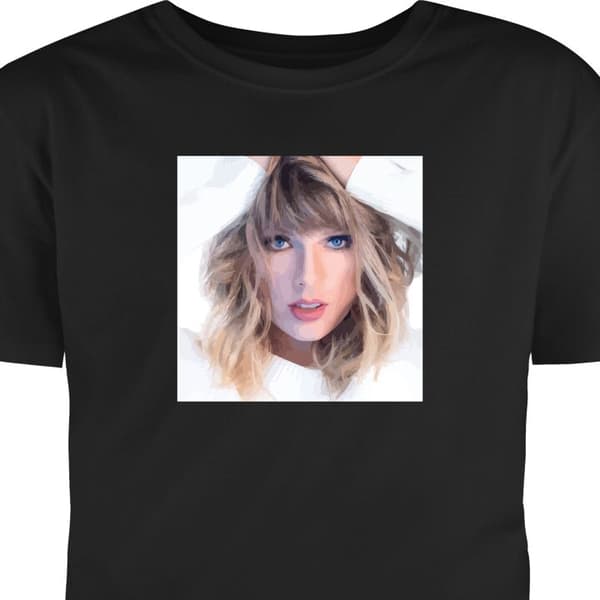 Vuxen-T-shirt | Bekväm T-shirt för Vuxna Taylor Swift Svart XX-Large