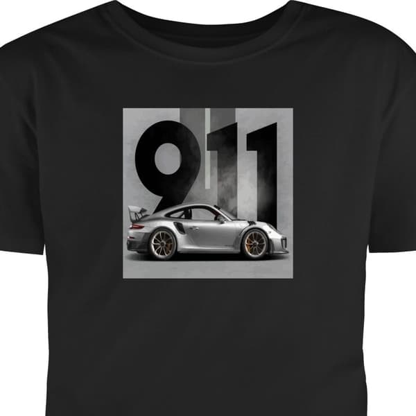 Voksen T-shirt | Behagelig T-shirt til Voksne Porsche 911