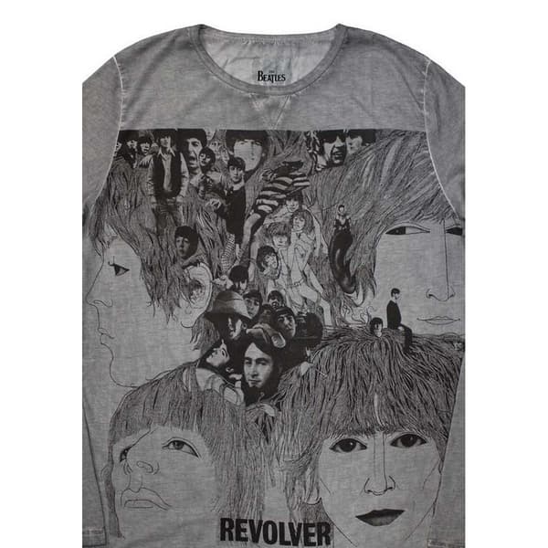 The Beatles Unisex Adult Revolver Stone Wash Sweatshirt