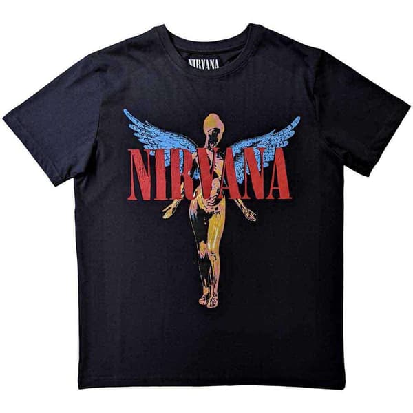 Nirvana Childrens/Kids Angelic T-Shirt Black 11-12 Years