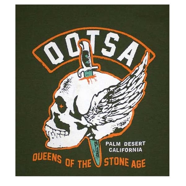 Queens Of The Stone Age Unisex Adult Winged Skull T-Shirt