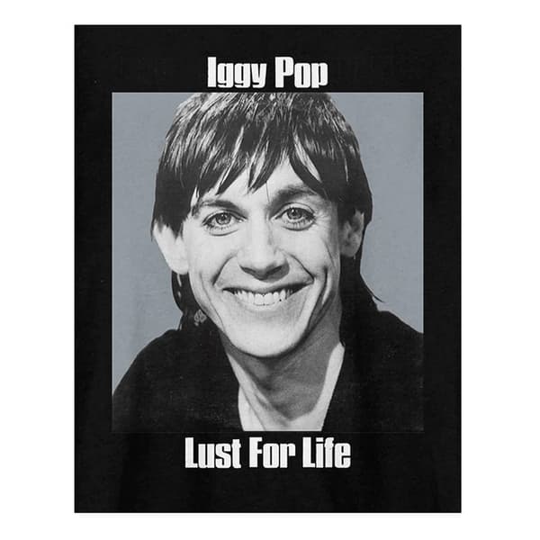 Amplified Unisex Adult Lust For Life Iggy Pop T-Shirt