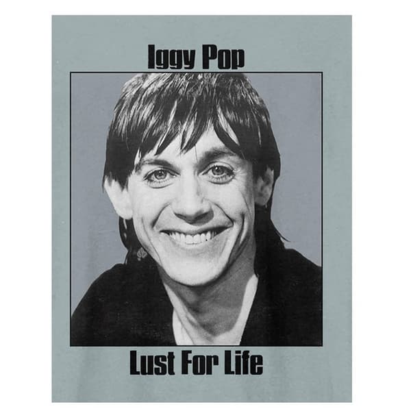 Amplified Unisex Adult Lust For Life Iggy Pop T-Shirt