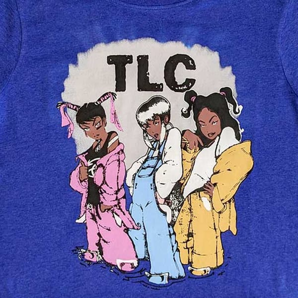 TLC Unisex Vuxen Cartoon Dip Dye Crop Top