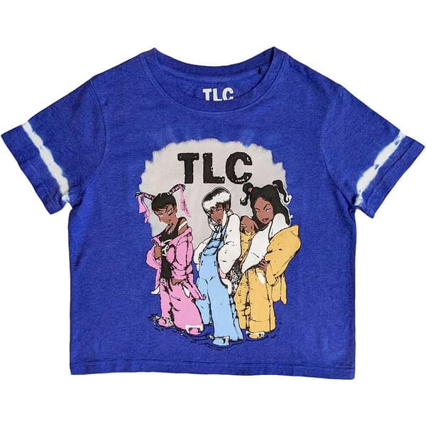 TLC Unisex Vuxen Cartoon Dip Dye Crop Top