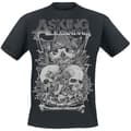 Miniatyrbillede 1 af 2: Asking Alexandria Unisex Adult Skull Stack T-Shirt