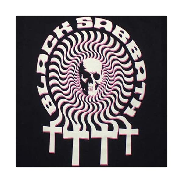 Black Sabbath T-shirt med hypnotisk dödskalle för vuxna, unisex