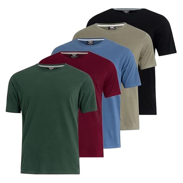 Kandor Mens Dovar T-Shirt (Pack of 5)