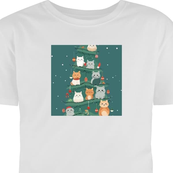 Voksen T-shirt | Behagelig T-shirt til Voksne Juletræ