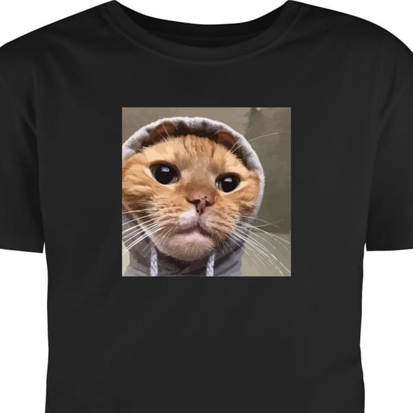 Vuxen-T-shirt | Bekväm T-shirt för Vuxna Katt Tröja