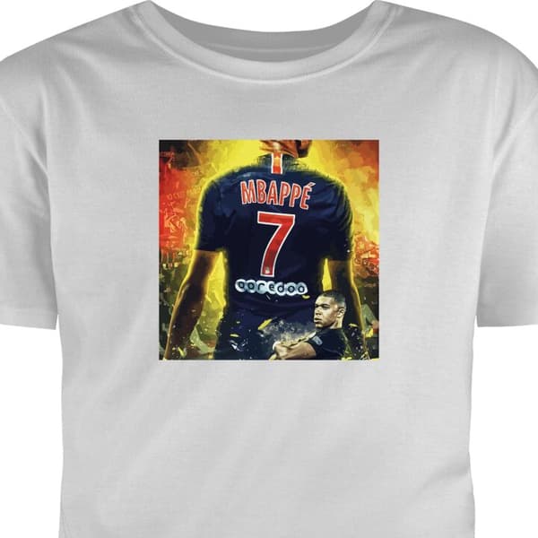T-skjorte for Barn | Klassisk Barn-T-skjorte Kylian Mbappé