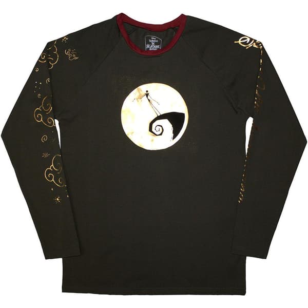 The Nightmare Before Christmas Unisex Adult Spiral Hill Long-Sleeved T-Shirt