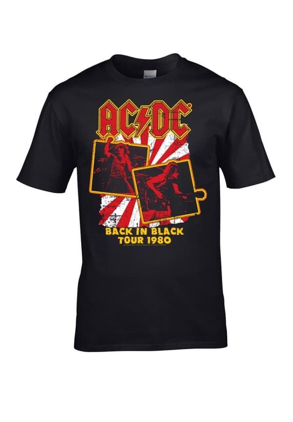 Ac/dc Back in Black Tour 1980  T-Paita