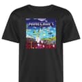 Miniatyrbilde 1 av 2: Sport T-skjorte for Voksen | Komfortabel Trenings T-skjorte Minecraft Svart XX-Large