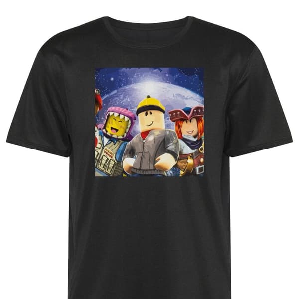 Sport-T-shirt för Vuxen | Bekväm Tränings-T-shirt Roblox Svart XX-Large