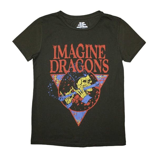 Imagine Dragons Womens/Ladies Skeleton Flute T-Shirt