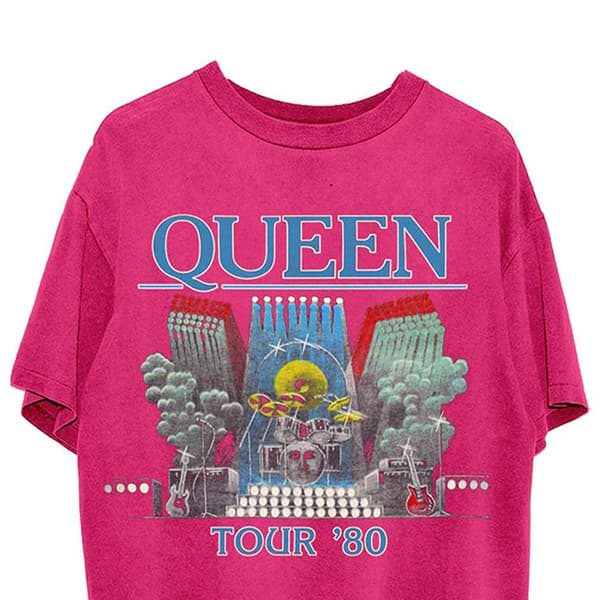 Queen Unisex T-shirt för vuxna Tour ´80 för vuxna