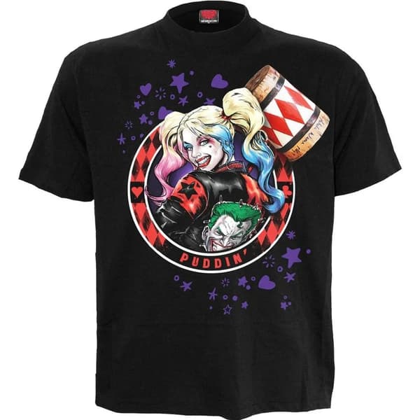 DC Comics Unisex Adult Harley Quinn T-Shirt