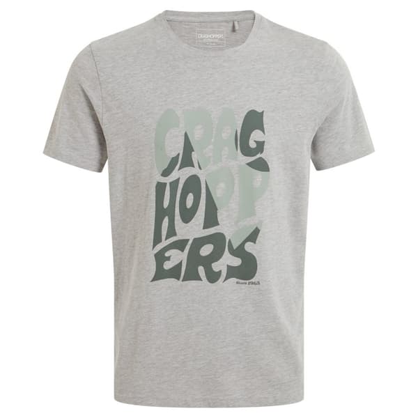Craghoppers Mens Lucent Soft Short-Sleeved T-Shirt Grey Marl XL