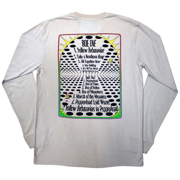 The Beatles Unisex Adult Yellow Submarine Track List Long-Sleeved T-Shirt