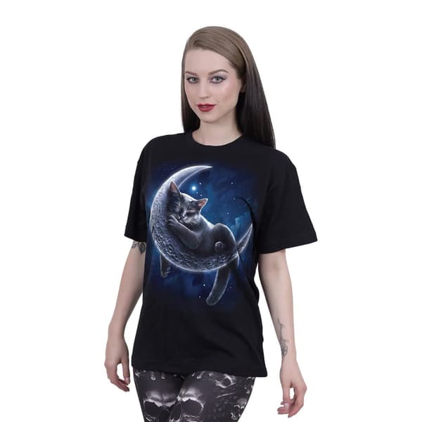 Spiral Direct Unisex Adult Velvet Moon T-Shirt