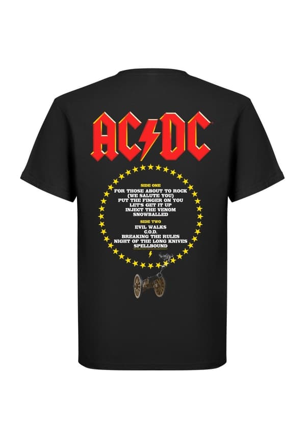 Ac/dc For Those About to Rock Tracks  T-Shirt