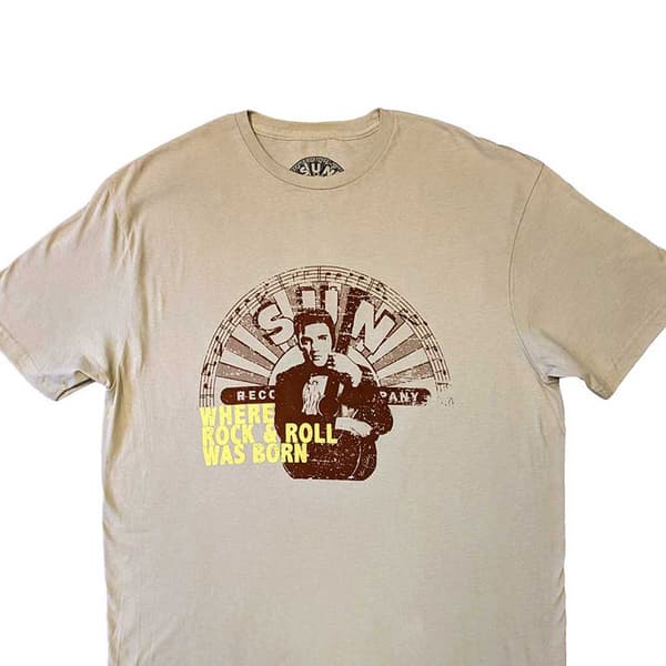 Elvis Presley Unisex Adult Where R&R Was Born Sun Records T-Shirt