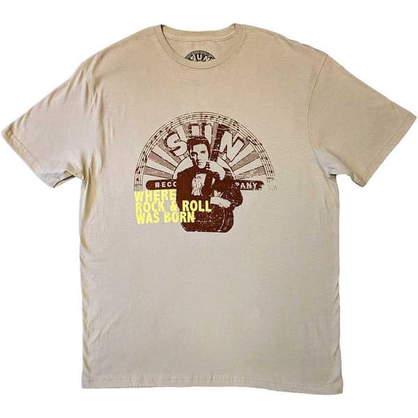 Elvis Presley Unisex Adult Where R&R Was Born Sun Records T-Shirt