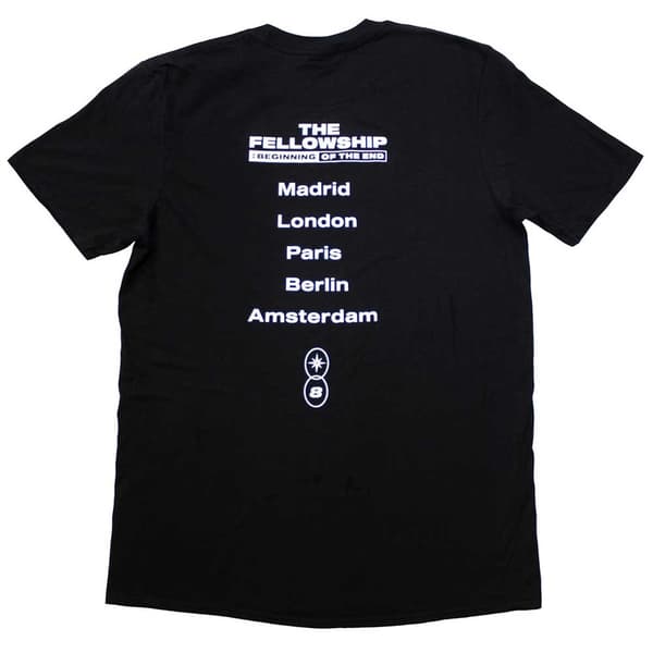 ATEEZ Unisex Adult Fellowship Tour Euro Logo Back Print T-Shirt