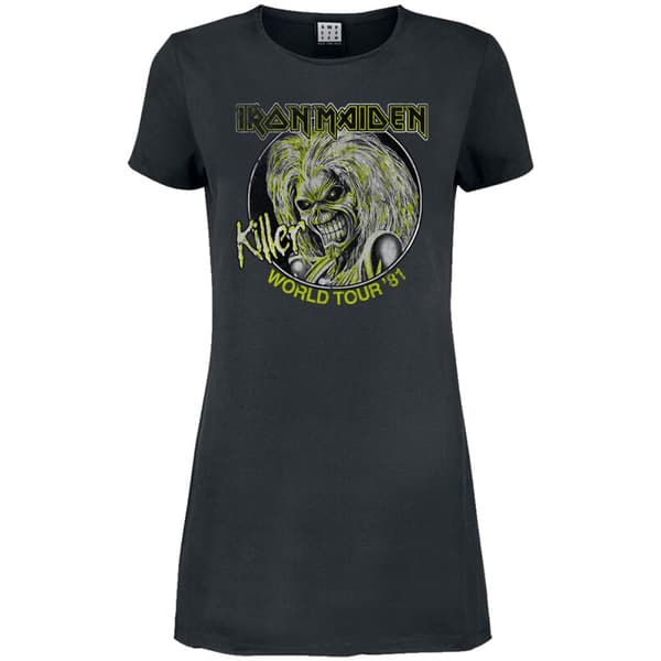 Amplified Womens/Ladies Killer World Tour 81´ Iron Maiden T-Shirt Dress