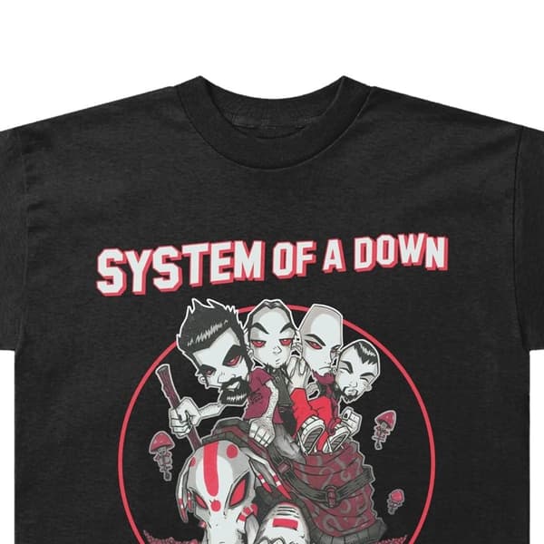System Of A Down Unisex Adult Mushroom People T-Shirt