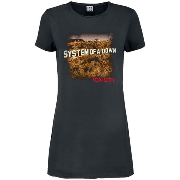 Amplified Womens/Ladies Toxicity Systems Of A Down T-Shirt Dress