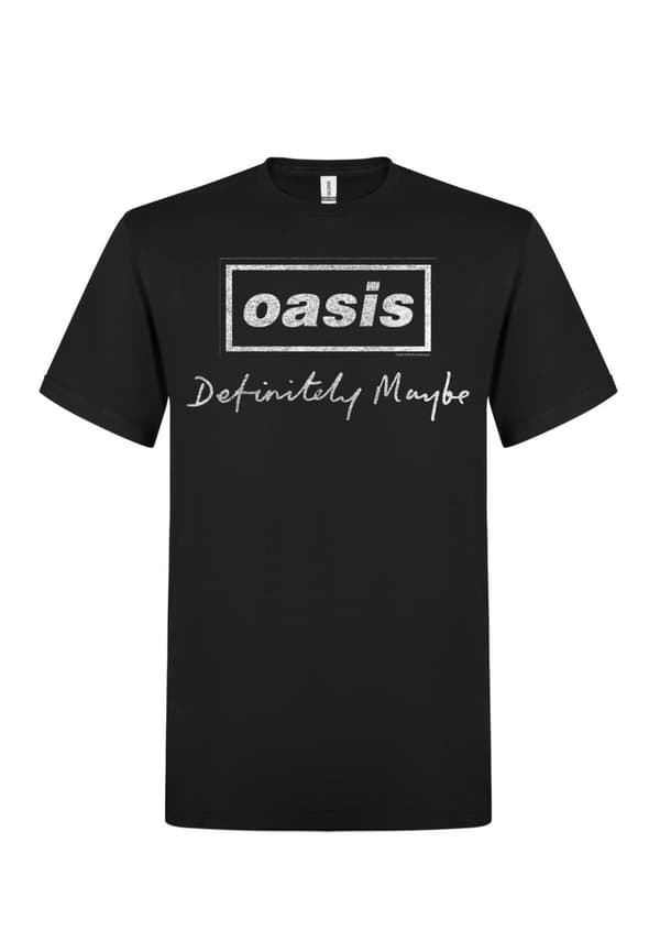 Oasis- Definitely Maybe Script  T-Paita