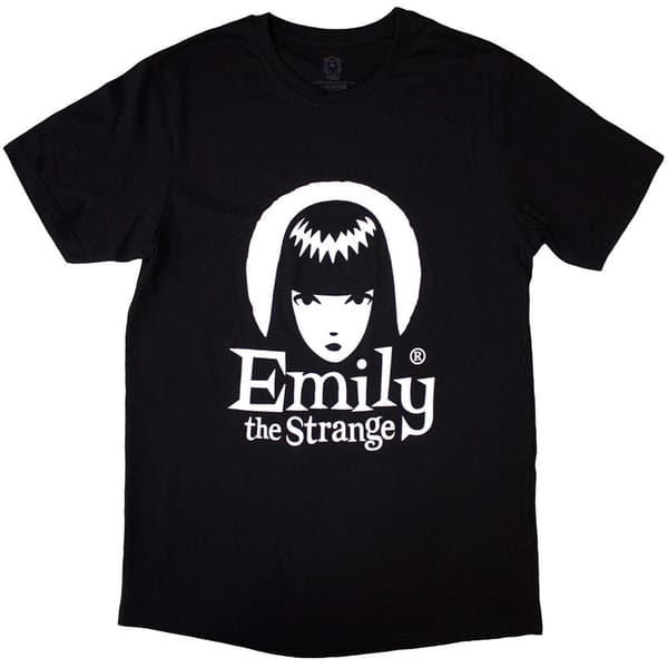 Emily The Strange Unisex Adult Halo Logo T-Shirt