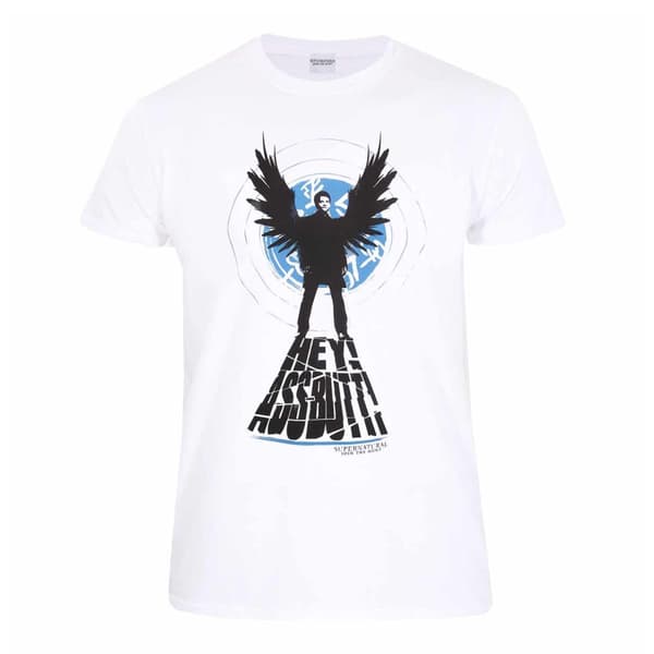 Supernatural Unisex Adult Assbutt T-Shirt White M