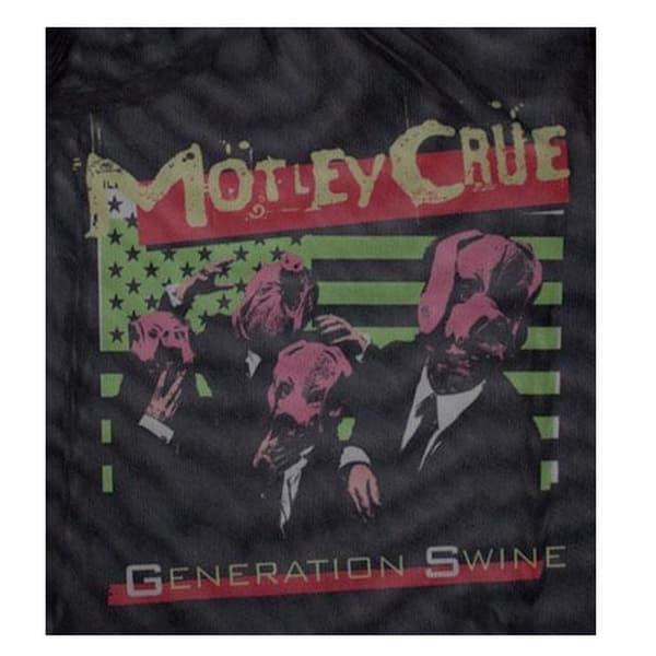 Motley Crue Womens/Ladies Generation Swine Mesh Crop Top