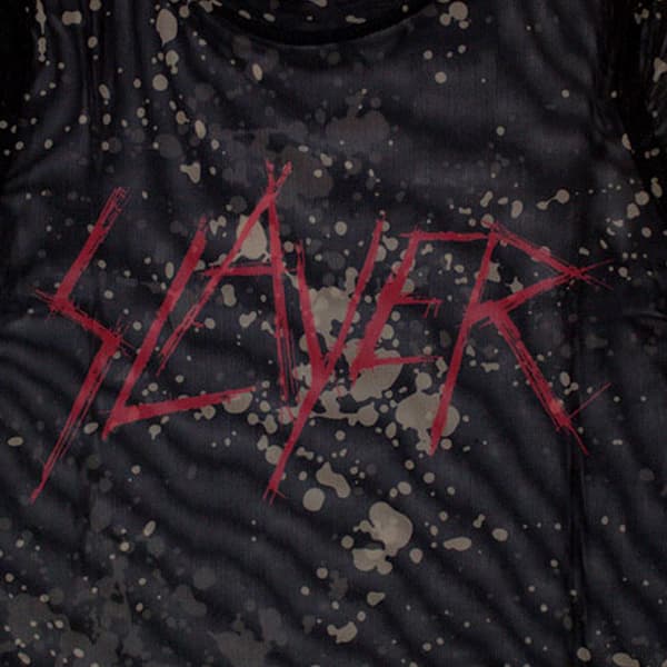 Slayer Womens/Ladies Scratchy Logo Mesh Crop Top