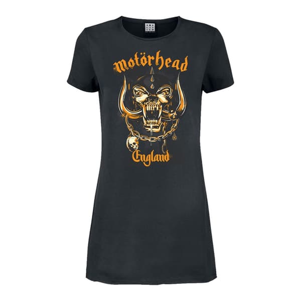 Amplified Womens/Ladies England Motorhead T-Shirt Dress