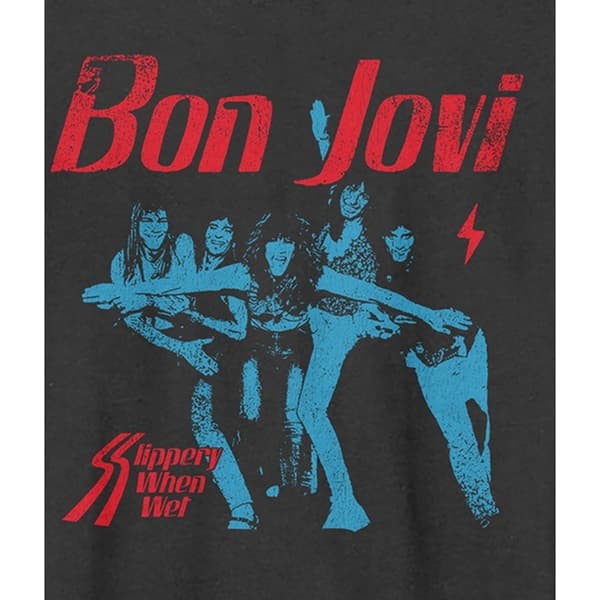 Amplified Unisex Adult Slippery When Wet Bon Jovi T-Shirt