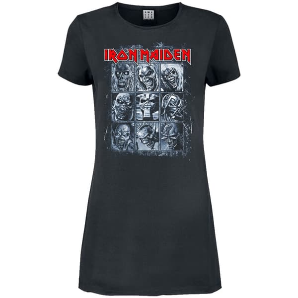 Amplified Womens/Ladies 9 Eddies Iron Maiden T-Shirt Dress